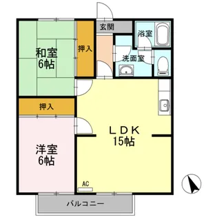 WHALE長府【3階】の間取り