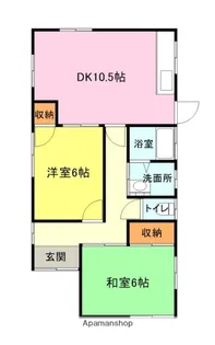 山口県下関市川中豊町1丁目【一戸建】の間取り