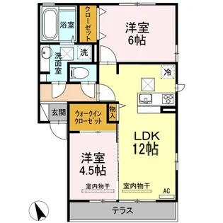 フォルトゥーナ【1階】の間取り