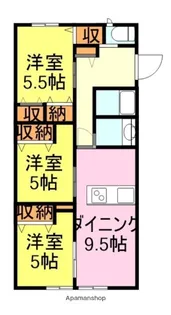 グランコートC【2階】の間取り