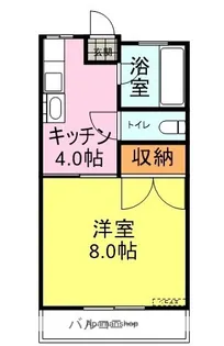 パルメゾンⅠ【2階】の間取り