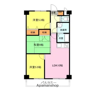 ラピスタウン吉見【203号室】の間取り