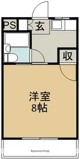 ファーストインK1【2階】の間取り