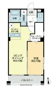 ボヌールピエス【3階】の間取り