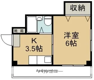 仲之町ラバーズハウス【4階】の間取り