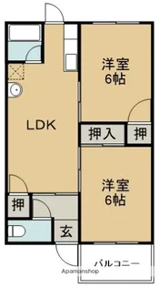 薮内マンション【102号室】の間取り