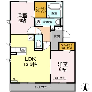 カルチェ ASUKA【3階】の間取り