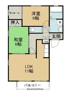 フォブール文化の森【1階】の間取り