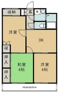 ハイランドマンション多田2号棟【101号室】の間取り