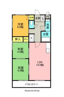 3LDKの間取り画像