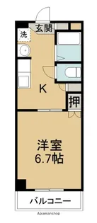 サンセール二軒屋イースト【306号室】の間取り