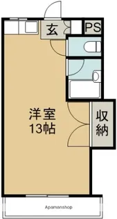 ファーストインK5【3階】の間取り