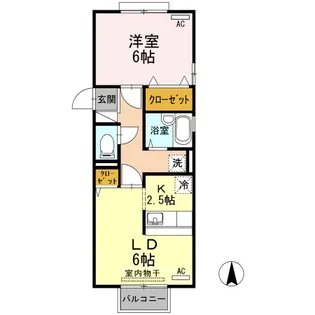 セジュールMIYA【2階】の間取り