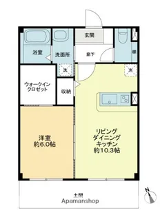 フォブールマドカ【1階】の間取り