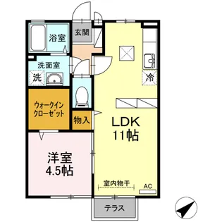エスペランサ【1階】の間取り