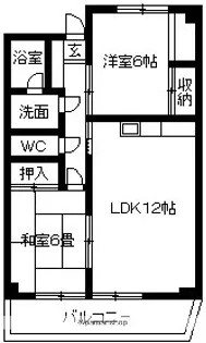 第2春日ハイツ【505号室】の間取り