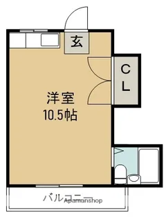 メルシーハイツ2号館【404号室】の間取り