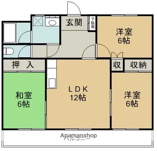 シティウエスト名東【406号室】の間取り