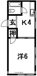 メゾン昭和【1-B号室】の間取り