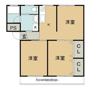 スターハイツ24【101号室】の間取り