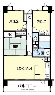 サーパス城ノ内【13階】の間取り
