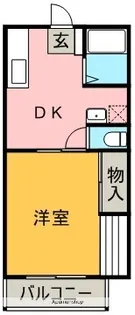 サンビレッヂ徳島【101号室】の間取り