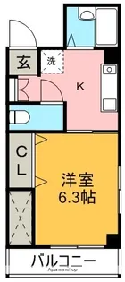 パークハイツ【302号室】の間取り