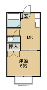 メゾンよしの【1階】の間取り