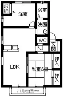 イーストコート春日A・B・C【A101号室】の間取り