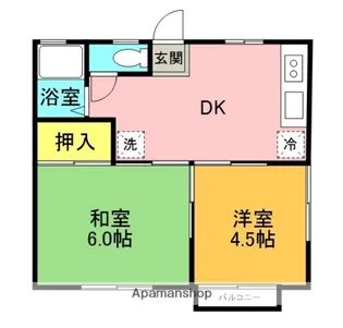 吉田ハイツ【202号室】の間取り