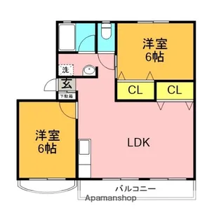 コスモハイツ【307号室】の間取り