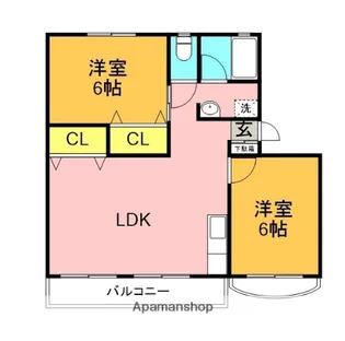 コスモハイツ【304号室】の間取り