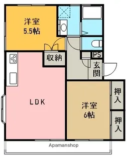 ビレッジ夢【1階】の間取り