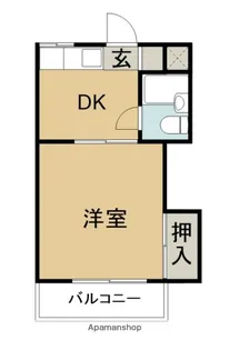 メルシーハイツ1号館【201号室】の間取り