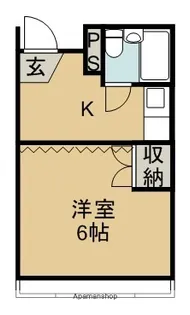 中島田ドミトリー【101号室】の間取り