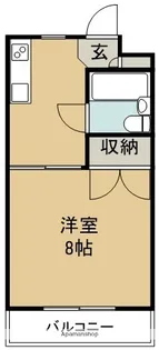 コーポ松英【302号室】の間取り