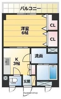 マ・メゾン吉野【203号室】の間取り
