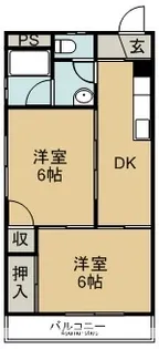 村上マンション【308号室】の間取り