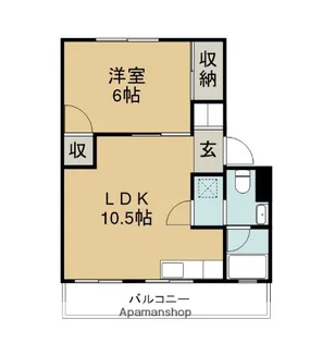 アンカーアパートメント【3階】の間取り