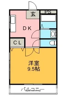 ペアスタ常三島【1階】の間取り
