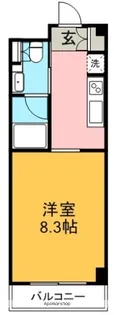 A’VIEW【307号室】の間取り