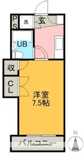 ヤングハイツ【202号室】の間取り