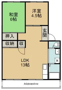 本谷マンション【1階】の間取り