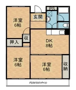 アクティ津田【3階】の間取り