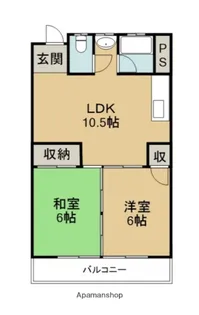 グランドハイツ【8階】の間取り