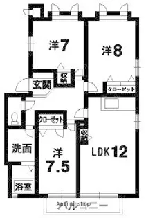 グランシード末広【2階】の間取り