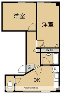 横井ビル【4F号室】の間取り
