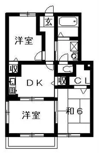 ロイヤル雑賀【1階】の間取り