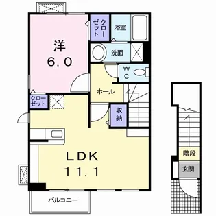 ボヌール【2階】の間取り