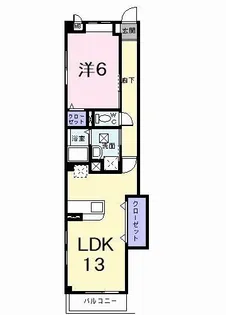 レーヴ【2階】の間取り